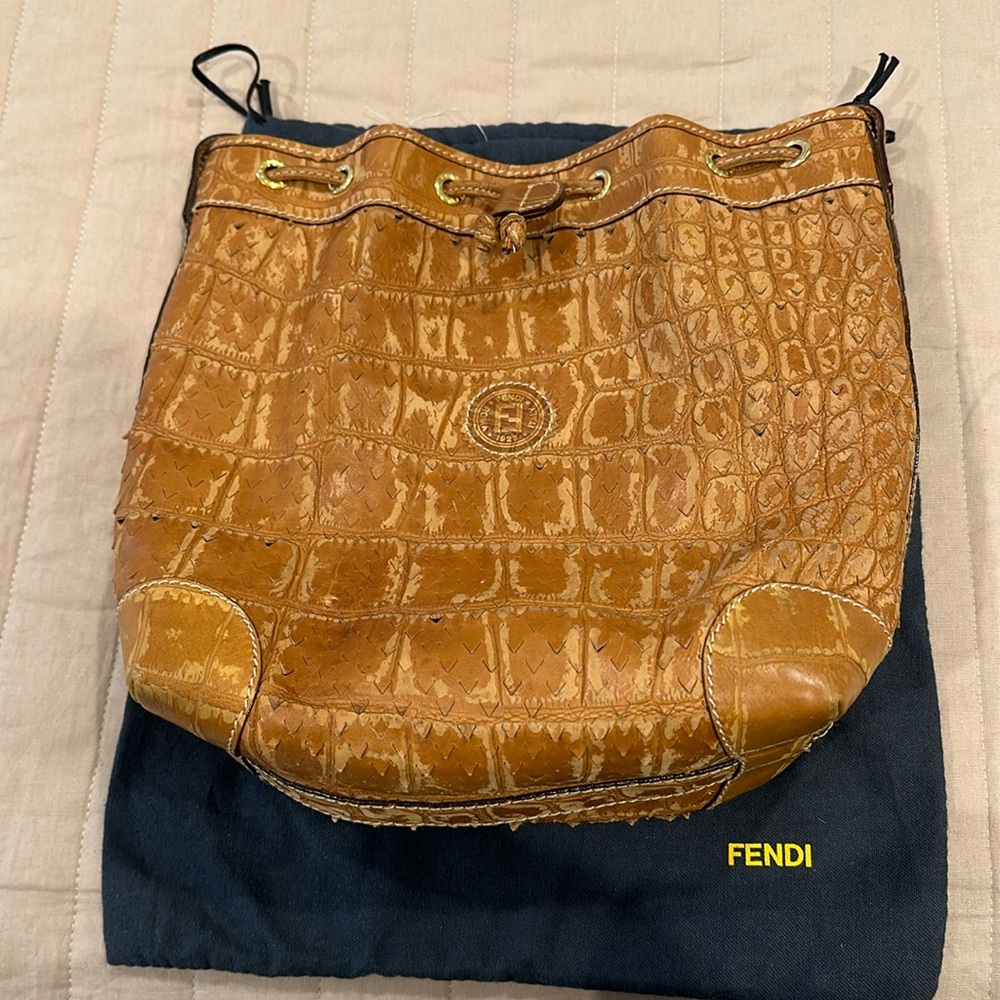 VINTAGE Fendi Bucket Bag - Picture 1 of 6